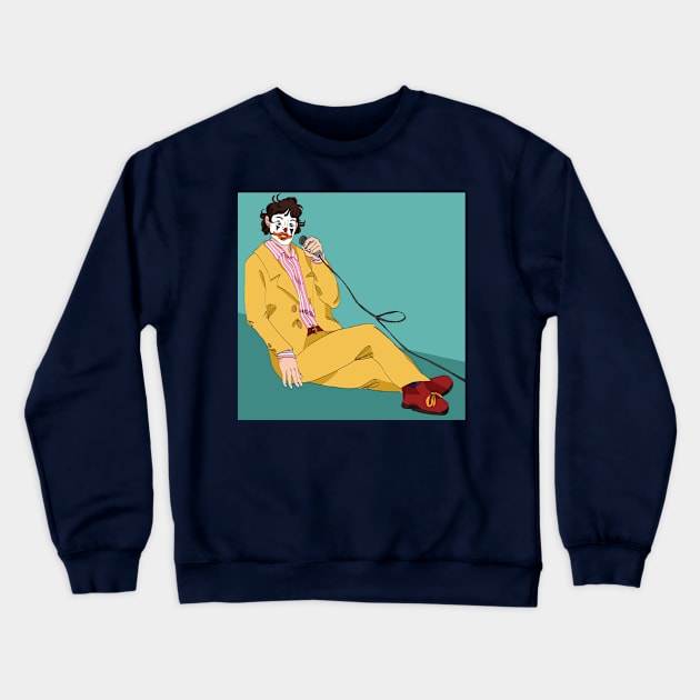 Jester portrait Crewneck Sweatshirt by Jazzmatazz